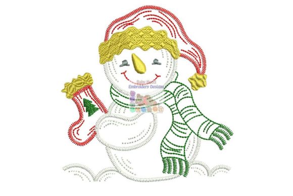A Cozy Snowman Design for Holiday Product Collections