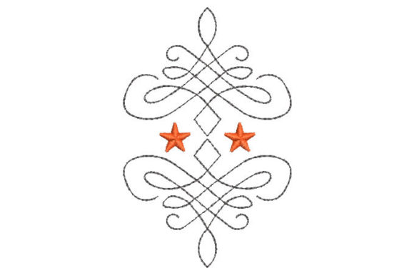 A Review of the Swirl Flower with Star Embroidery Design