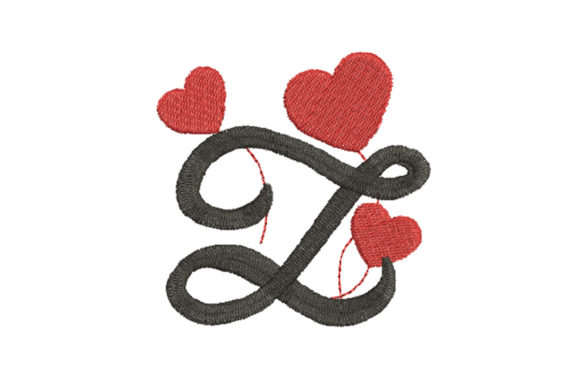 A Romantic Heart Alphabet Z for Personalized Holiday Gifts