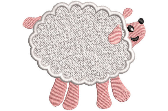 A Seasonal Review of the Sheep with Wool Embroidery Design