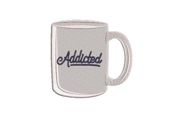 Addicted Coffee Mug Embroidery Design Review