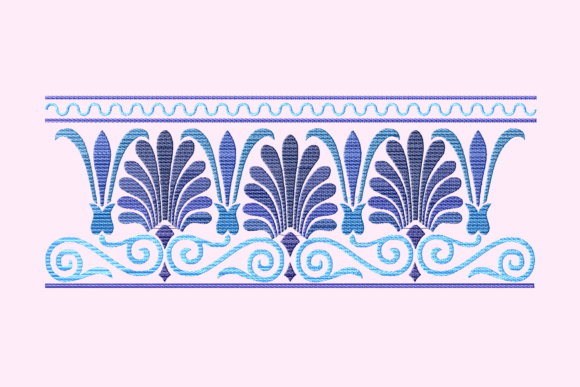 Blue Arabesque Border: A Designer’s Review for Branded Merch