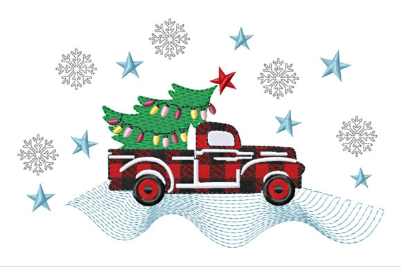 Christmas Red Plaid Farmhouse Truck Review