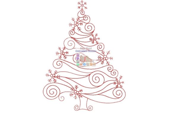 Christmas Tree Redwork: A Designer’s Gift Review