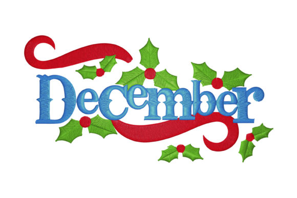 December Logo: A Winter Embroidery Design in Practice