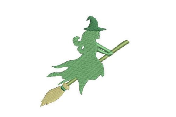 Green Witch Flying on Broom Review