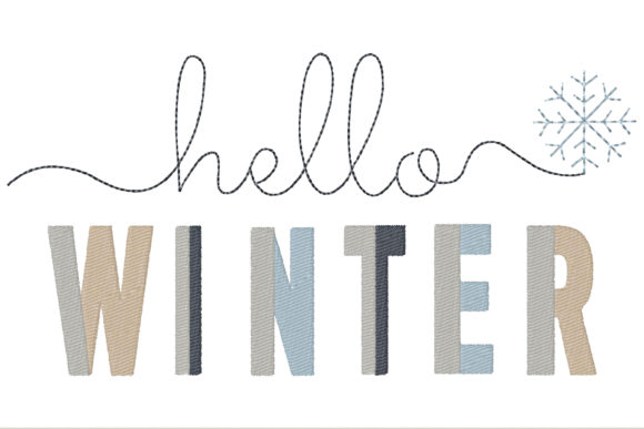 Hello Winter Embroidery Design Review for Sweatshirts