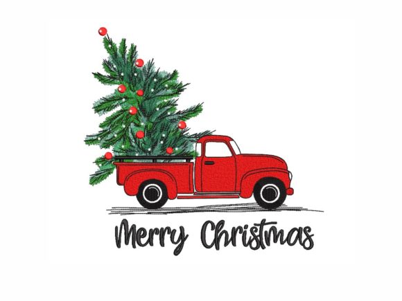 Reviewing the Merry Christmas Truck Embroidery Design