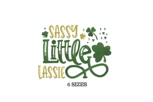 Sassy Lassy: A Perfectly Playful St. Patrick's Day Embroidery Design