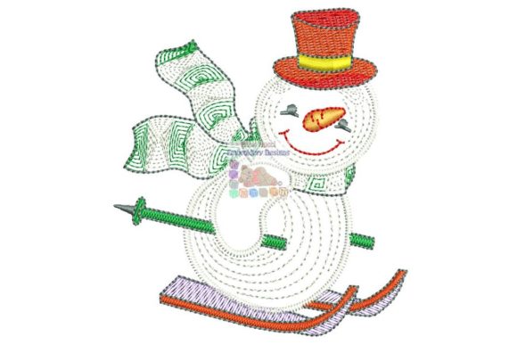 Snowman Skiing: A Designer's Review for Holiday Product Lines