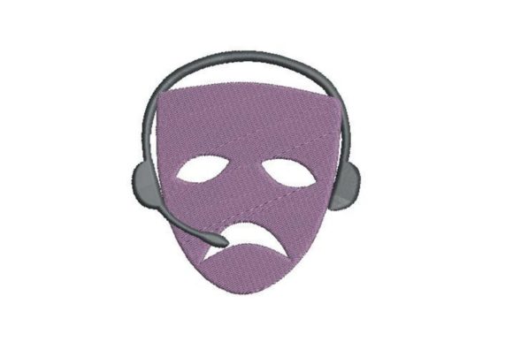 Tragedy Drama Mask Stage Manager Embroidery Review