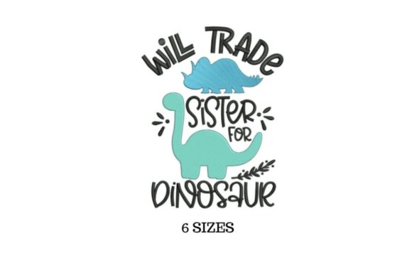 Will Trade Sister: A Dinosaur Design for Business Merchandise